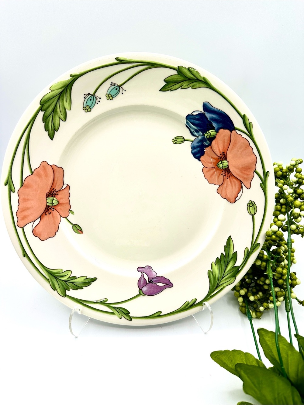 2 Villeroy & Boch Amapola Dinner Plates. W. Germany - Picture 2 of 11
